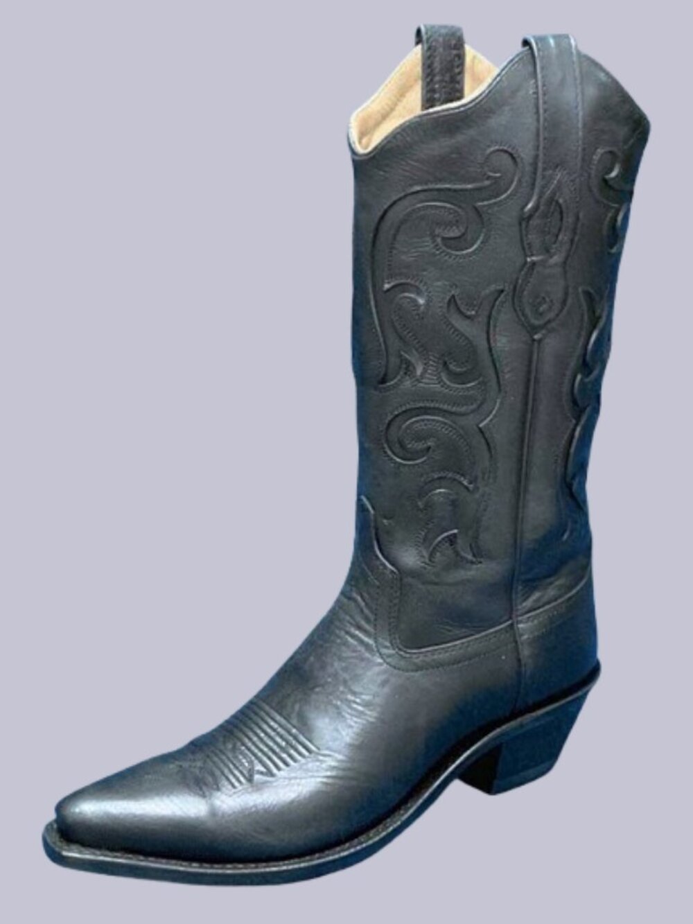 Old West Womens Western Cowboy Boots - Black - LF1579, Size 10